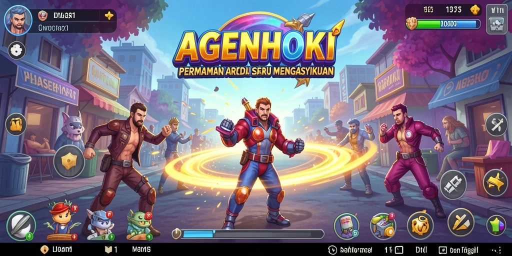 Tangkapan layar AGENHOKI menampilkan aksi gameplay yang seru.