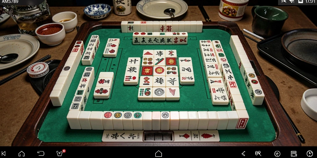 Tangkapan layar utama dari gameplay Mahjong yang menarik di AMS789.