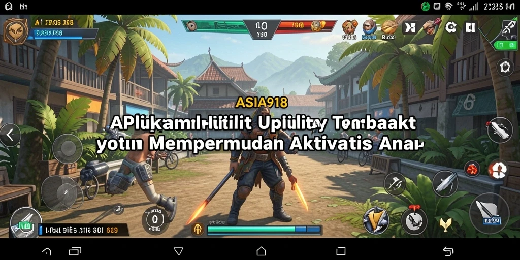 Tampilan utama ASIA918 dengan fitur pengaturan waktu yang mudah digunakan.