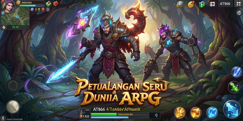 Tampilan gameplay yang seru di dunia ARPG yang menawan.