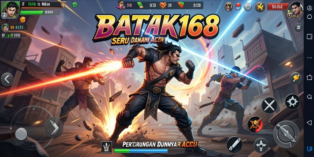 Tampilan gameplay seru dalam BATIK168 dengan pertarungan yang intens.