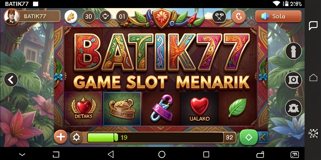 Tampilan gameplay BATIK77 yang memukau dan mengasyikkan.