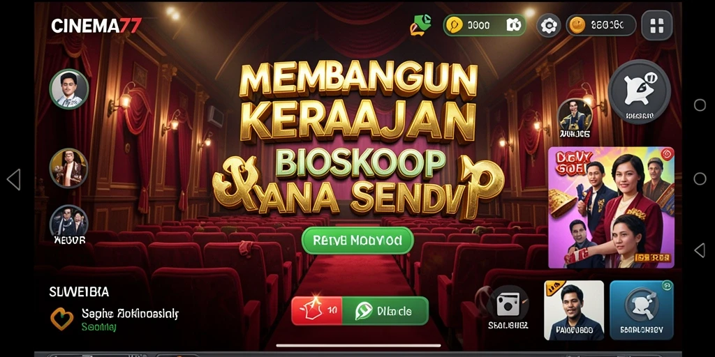 Tampilan gameplay CINEMA77 yang menakjubkan dan imersif.