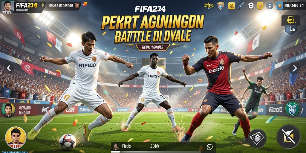 Tampilan gameplay seru dan aksi mendebarkan di FIFA234.