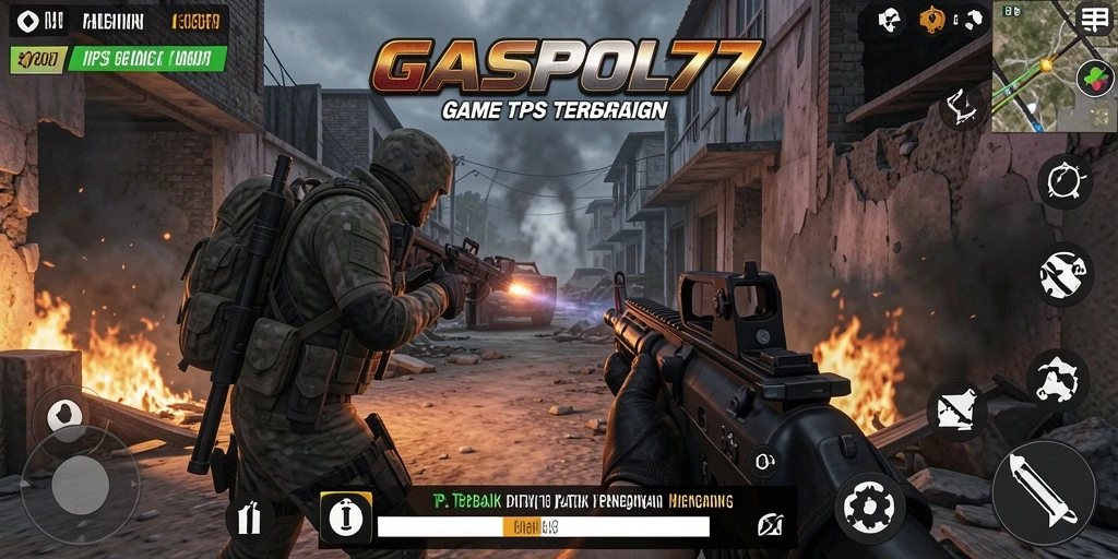 GASPOL77 menampilkan aksi tembak-menembak seru dalam gameplay TPS.