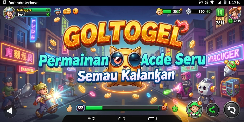 Screenshot utama GOLTOGEL menampilkan gameplay yang penuh warna dan dinamis.