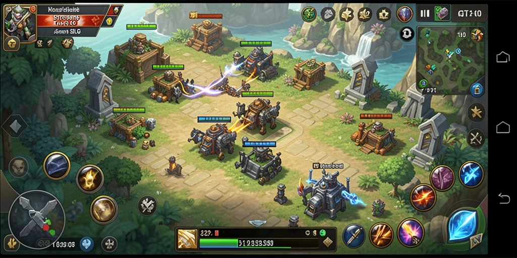 Screenshot GT108 menampilkan pertempuran strategis yang menarik.