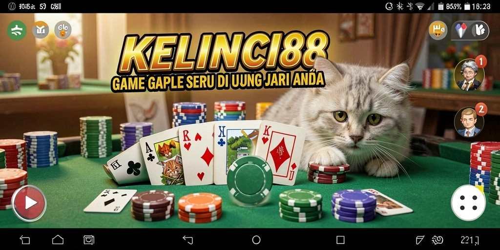 Gameplay KELINCI88 menampilkan momen seru saat bermain Gaple.