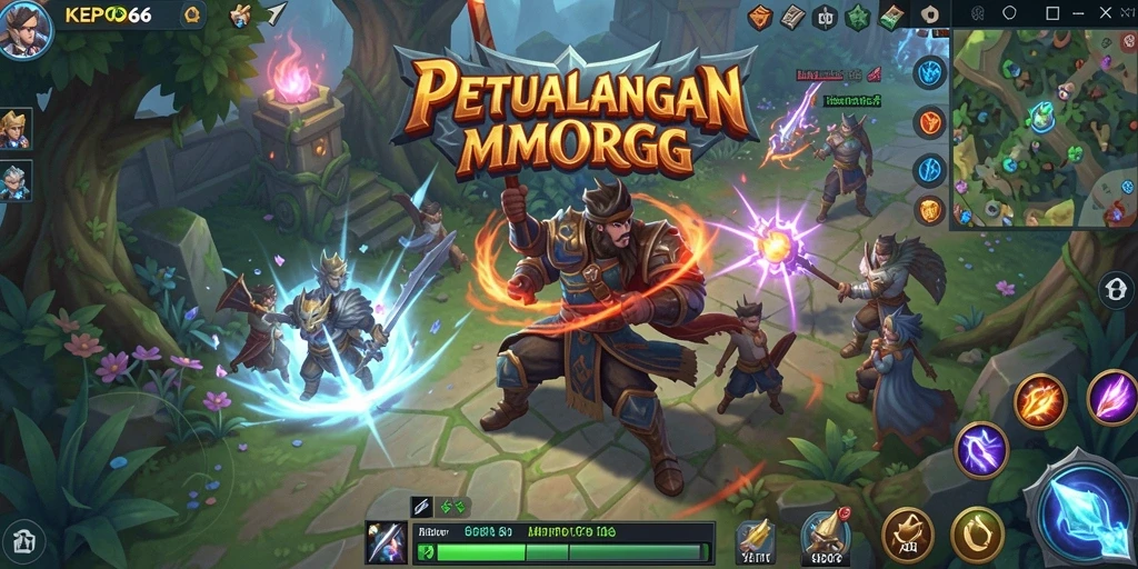 Screenshot gameplay KEPO66 menampilkan aksi mendebarkan di dunia MMORPG.