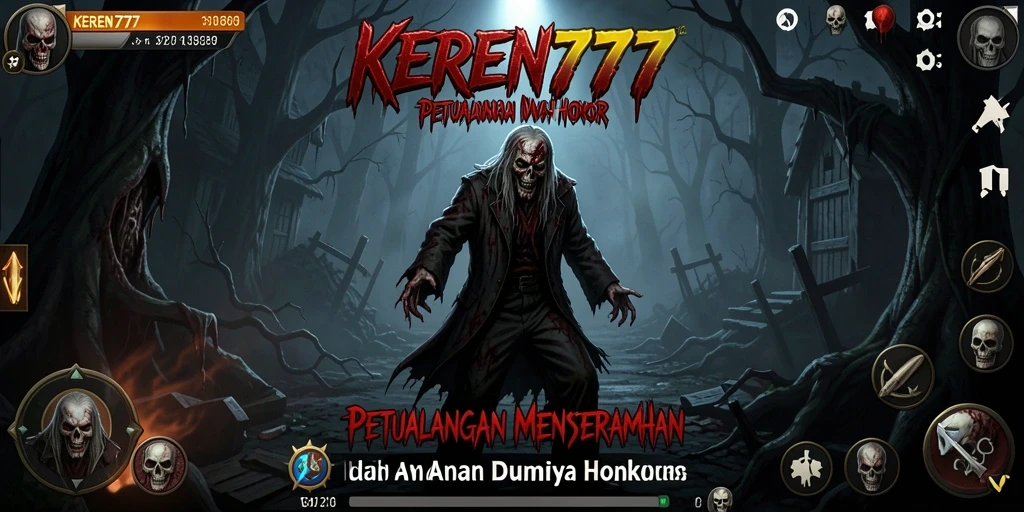 Screenshot KEREN777 menunjukkan suasana gameplay yang mencekam dan menyeramkan.