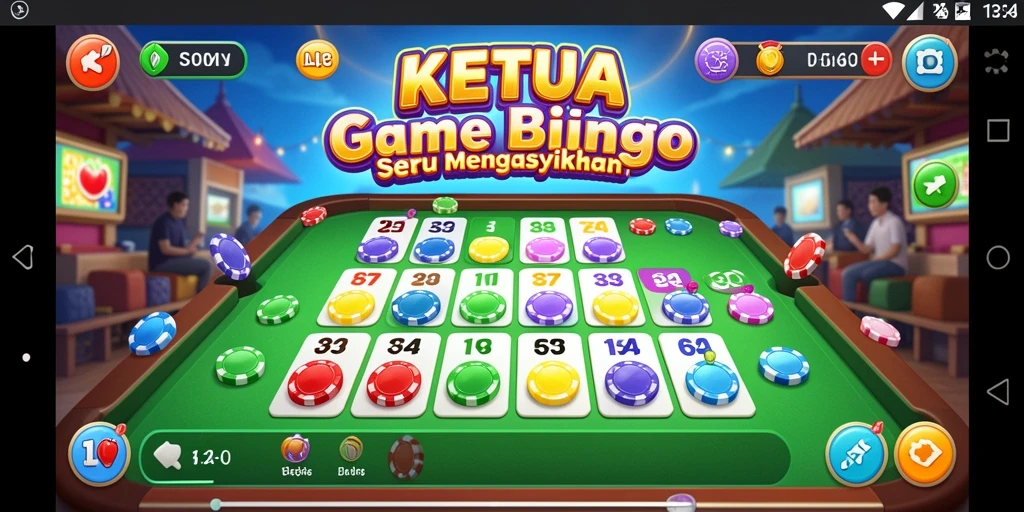 Tampilan gameplay KETUA dengan suasana Bingo yang menarik.