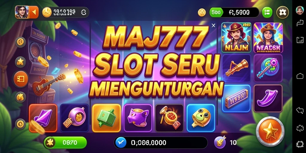 Tampilan gameplay menarik dari game Slot MAJ777.