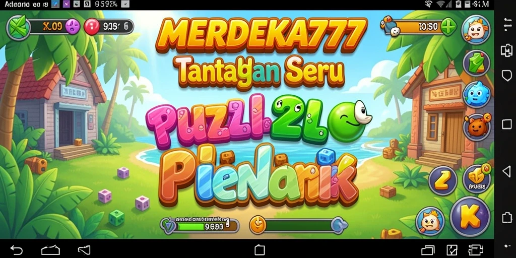 Tampilan gameplay MERDEKA777 yang menantang dan penuh warna.