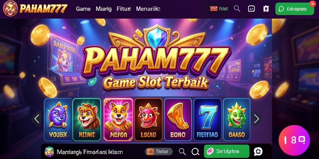 Tampilan menarik dari gameplay PAHAM777 di mesin slot.