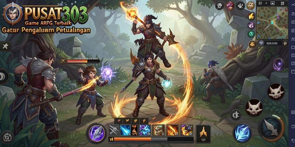 Screenshot PUSAT303 menampilkan aksi seru dalam dunia ARPG yang menakjubkan.