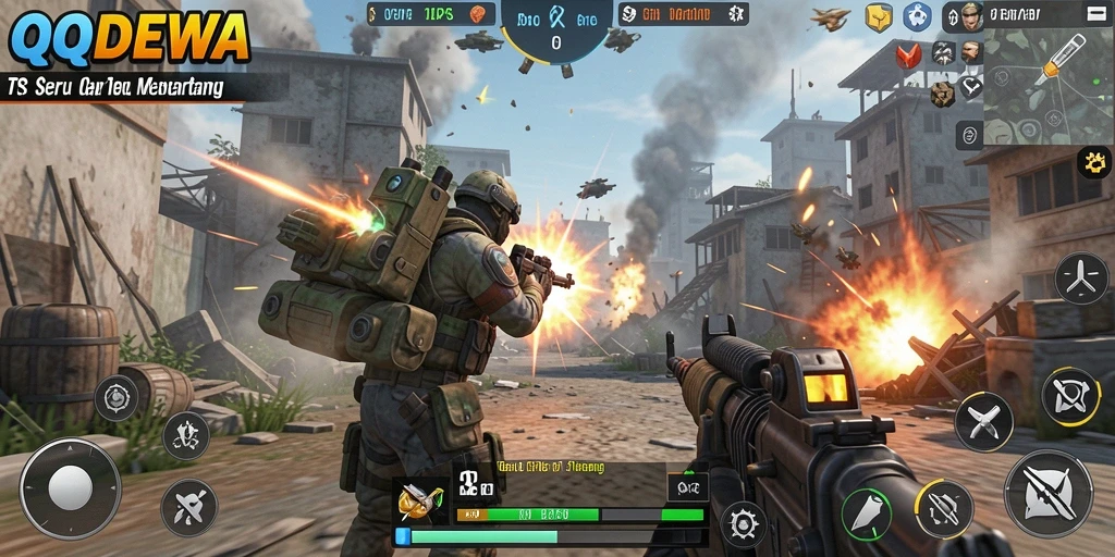 Tampilan gameplay QQDEWA yang mendebarkan dan grafis yang menawan.
