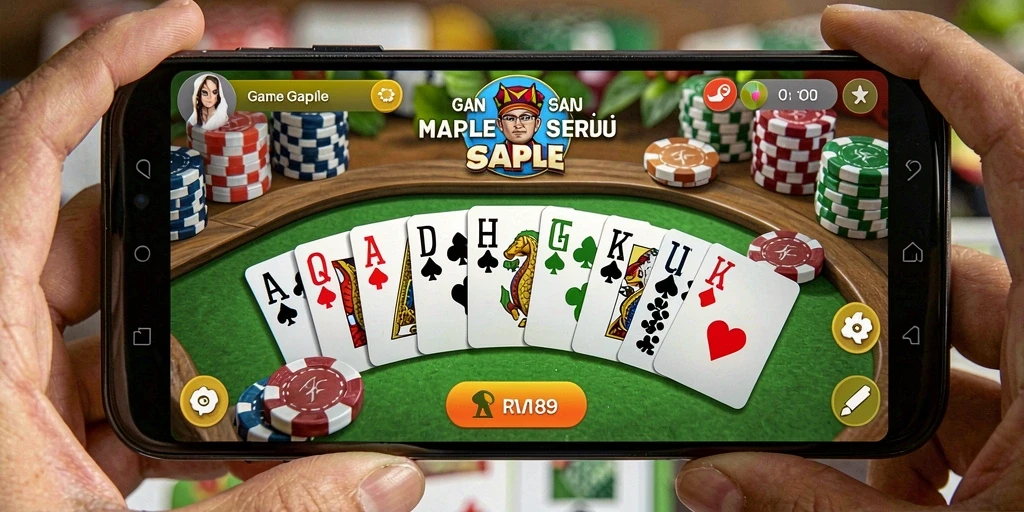 Tampilan gameplay Gaple yang menarik dan seru di RR89.