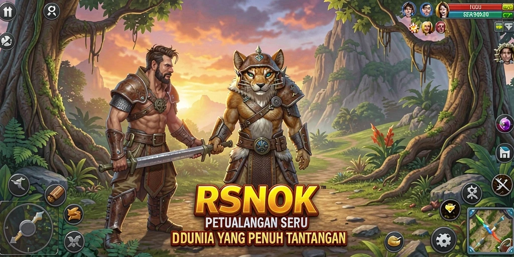 Screenshot RSNOK menampilkan gameplay petualangan yang mendebarkan.
