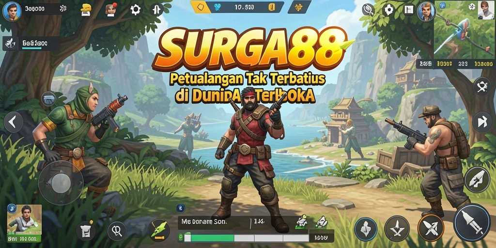 Gameplay SURGA88 dalam dunia Open World yang luas.