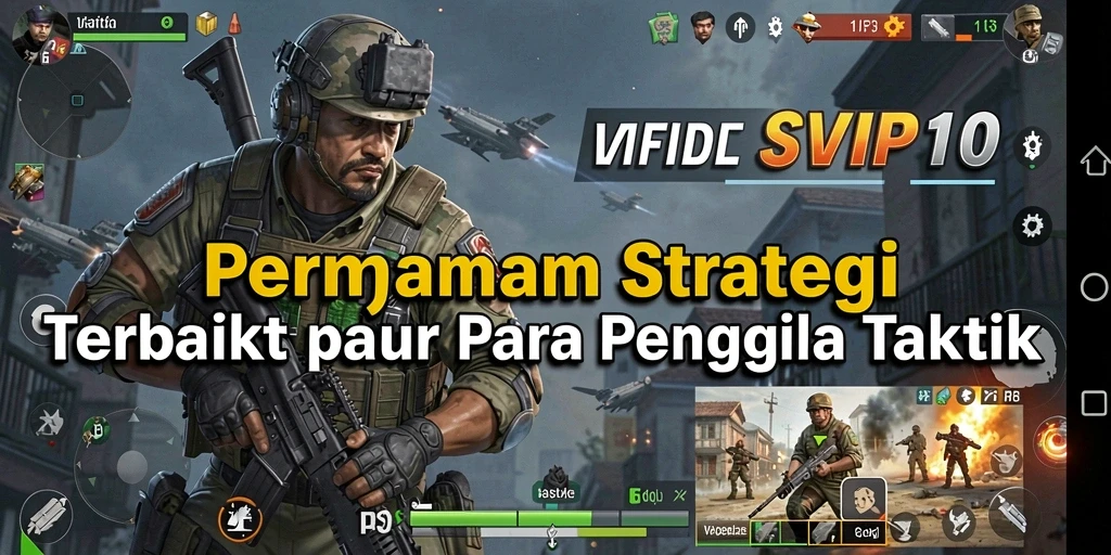Tampilan gameplay SVIP10 yang penuh aksi dalam pertempuran strategi.