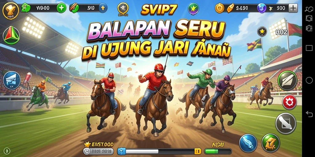 Tangkapan layar menunjukkan aksi balapan cepat di SVIP7.