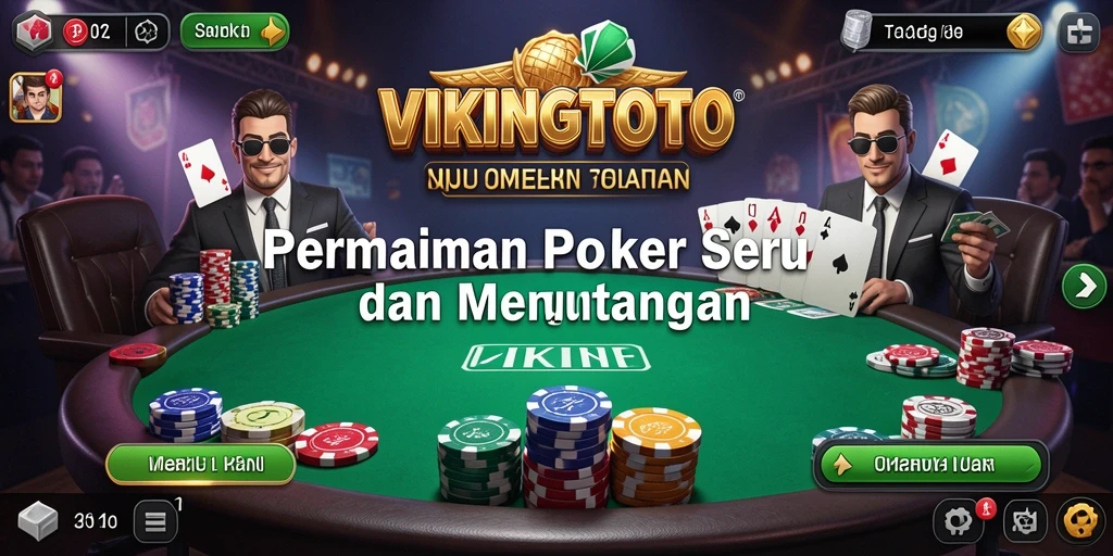 Screenshot gameplay <strong>VIKINGTOTO</strong> dengan tampilan kartu yang menarik.