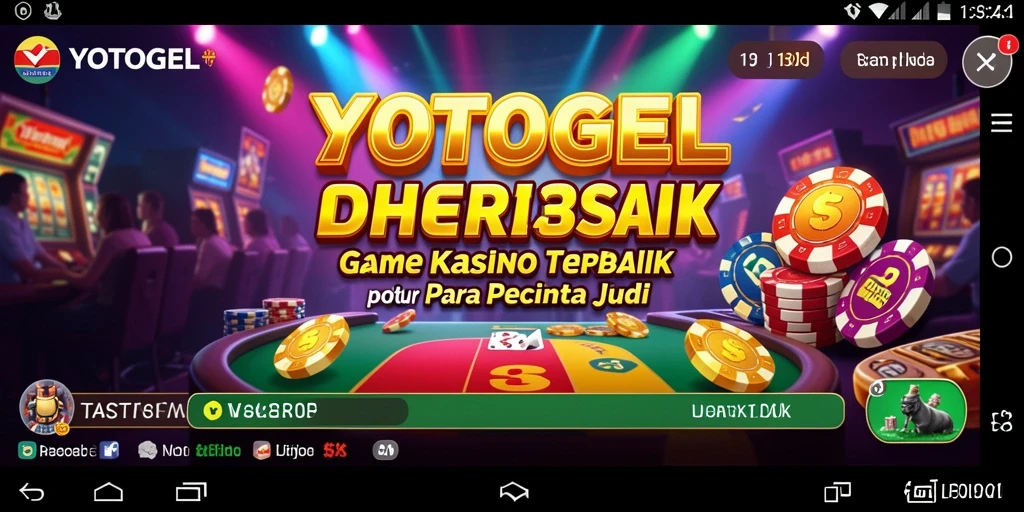 Tampilan menarik dari gameplay Kasino di YOTOGEL.