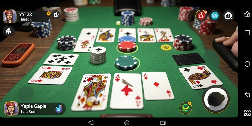 Screenshot permainan Gaple yang penuh keseruan di YY123.